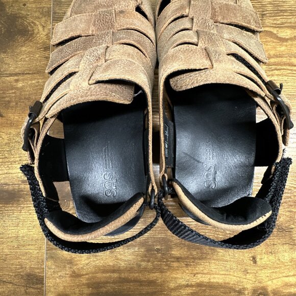 SAS Endeavor Sandals‎ Mens 11 Fisherman Brown Stampede Leather Finish